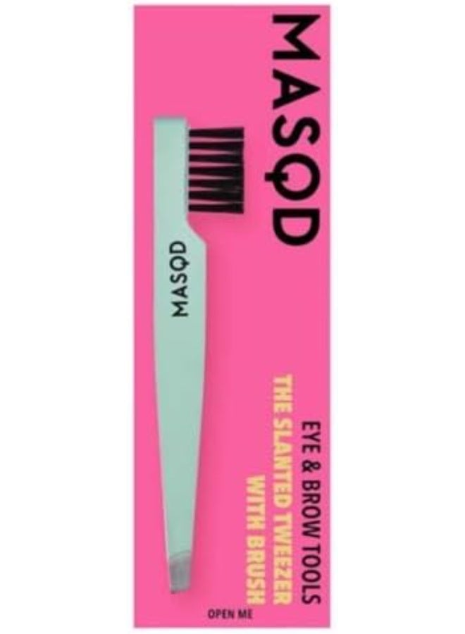 Masqd The Slanted Tweezer With Brush Eye & Brow Tools - Image 1